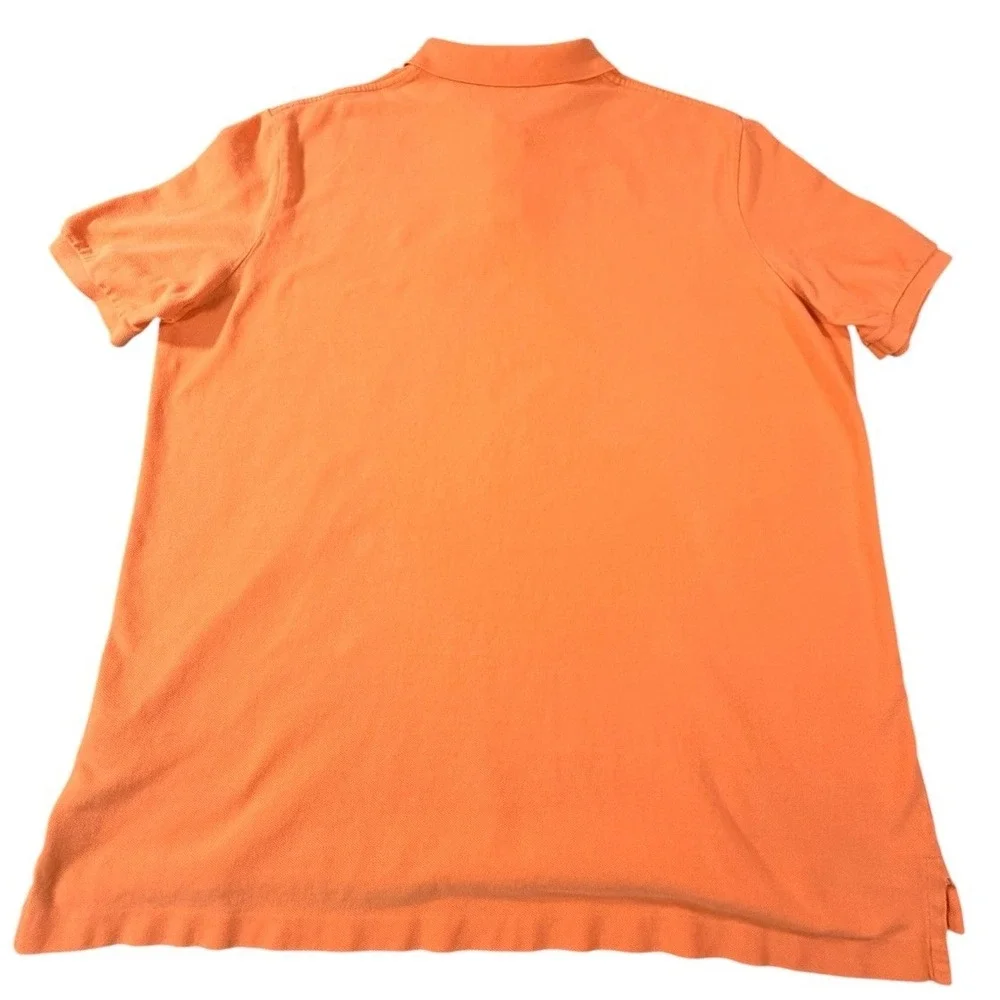 Polo Ralph Lauren Classic Fit Polo Shirt Orange Lime Pony Short Sleeve Men's XL